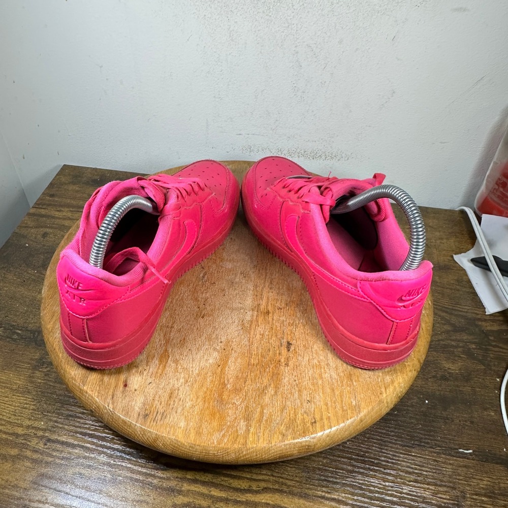 Nike Air Force 1 Low Fireberry Pink Leather Sneakers DD8959-600 Womens 7 - Picture 6 of 8